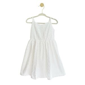 Gymboree Elegant Kids White Eyelet Spaghetti Strap Dress - Girls 3T